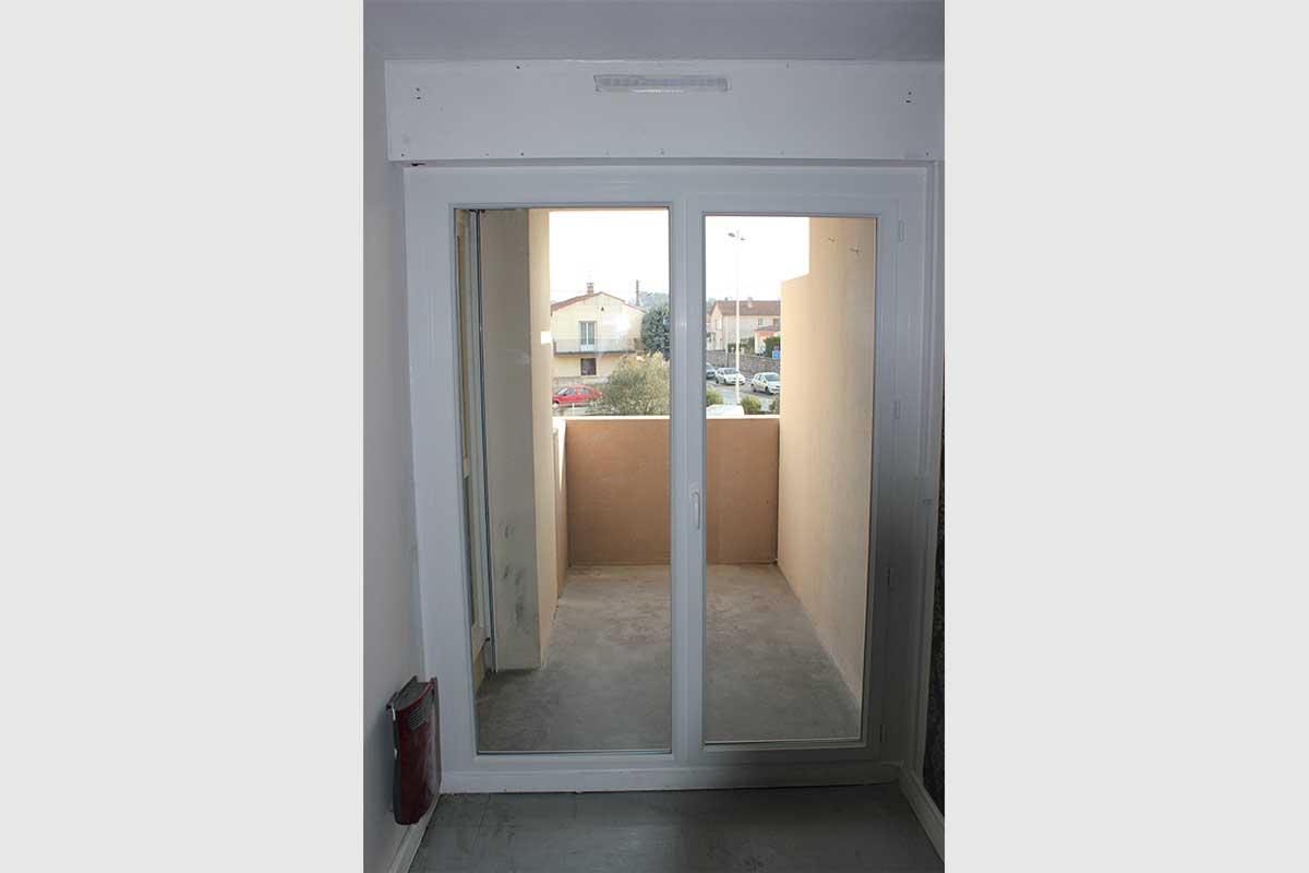 Porte-fenêtre PVC blanc double