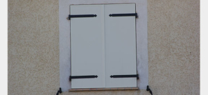 Volets battants ALU blanc fermés