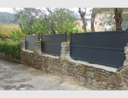 Cloture aluminium gris anthracite