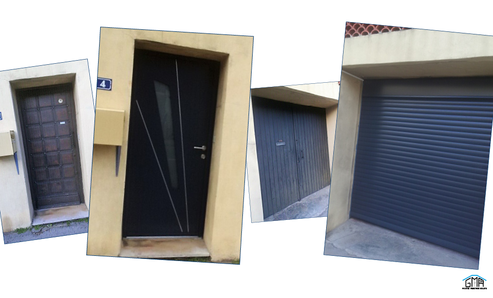 Rénovation de porte d’entrée et porte de garage