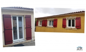 Volets battants en alu motorisés GMA Fenêtres Alès