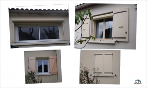 Volet en alu, fenêtre coulissante alu avec volet roulant motorise GMA Fenetres Ales