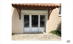 Porte-fenêtre 3 vantaux en aluminium GMA Fenêtres Alès