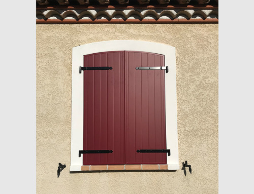 Volet battant aluminium cintré