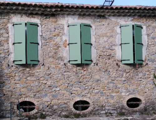 Volets battants aluminium vert