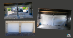 Portes de garage enroulables en aluminium blanc par GMA Fenêtres Alès