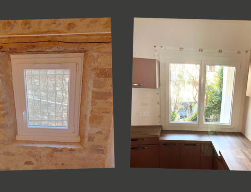 Nouvelles fenêtres un vantail et deux vantaux en PVC