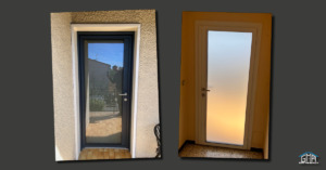 Porte d’entrée en alu Kline par GMA Fenêtres à Alès