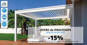 Offre de printemps sur nos portails, pergolas bioclimatiques, clôtures, garde-corps GMA Fenêtres à Alès