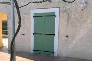 Volet battant aluminium vert