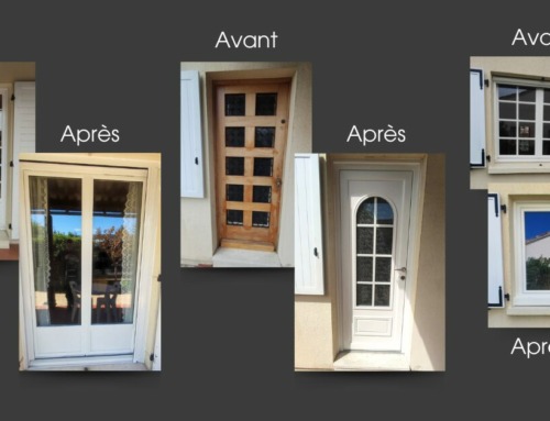 AVANT/APRES Menuiseries en PVC blanc