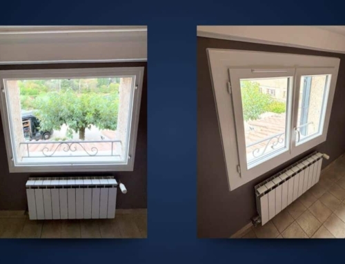 Installation d’une fenêtre en PVC blanc